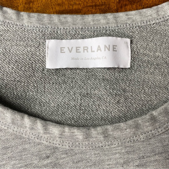 Everlane Gray French Terry Cropped Pullover Sweater - Picture 3 of 7